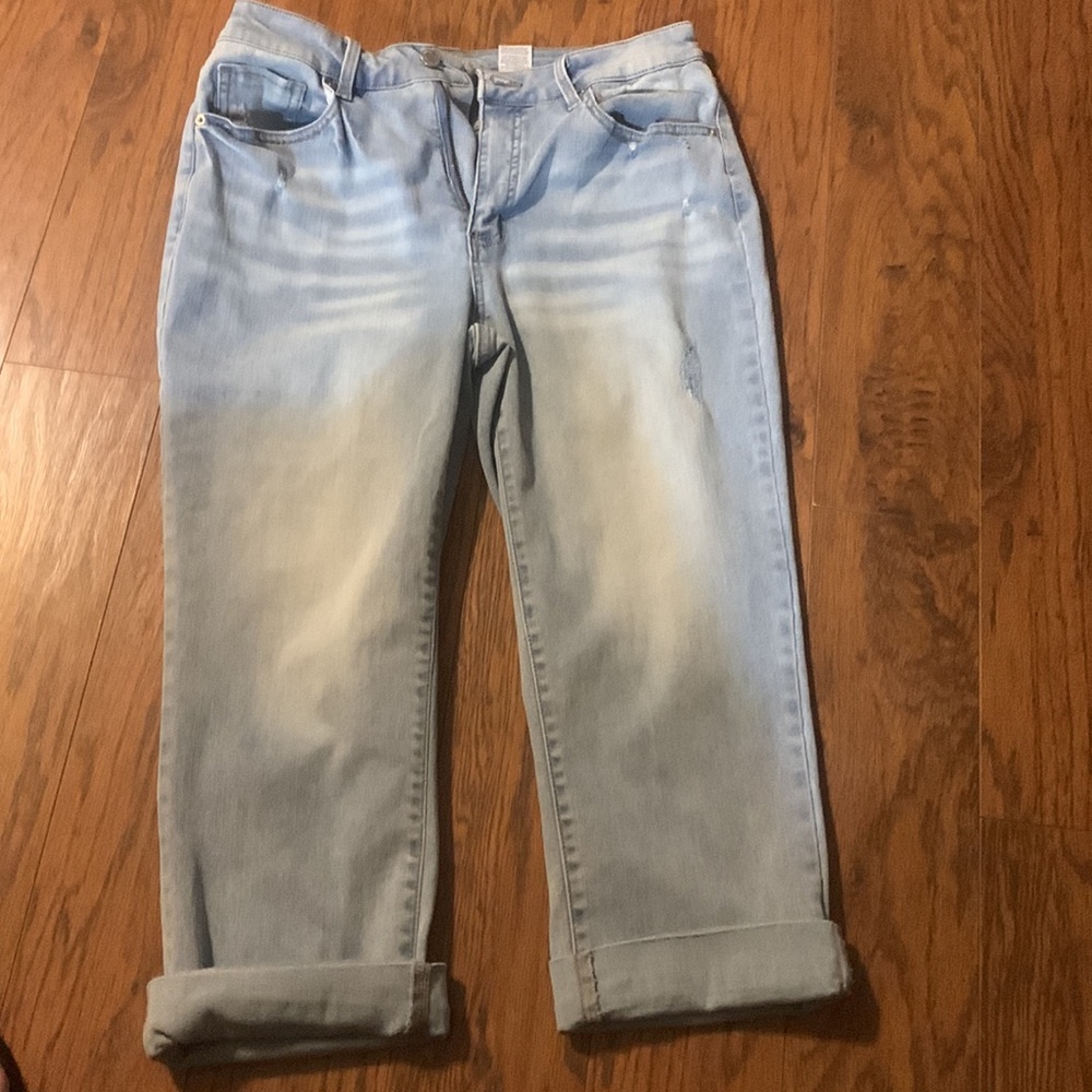 Light denim jeans